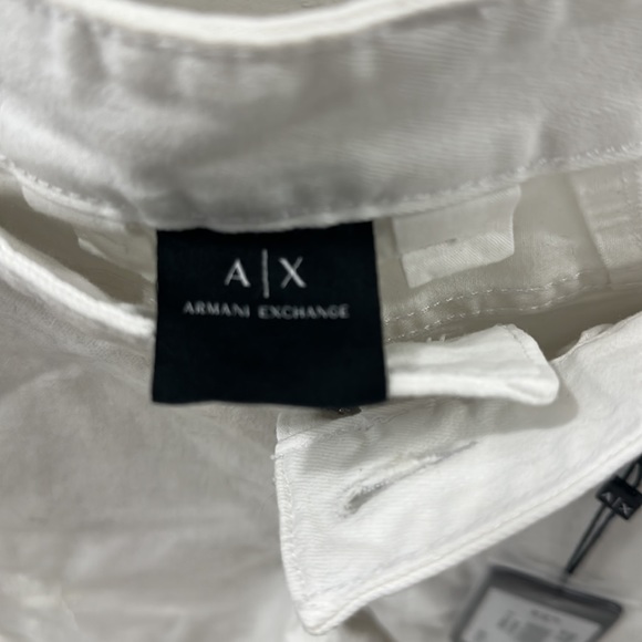 Armani exchange men white jean shorts. New with tags. - Picture 5 of 6